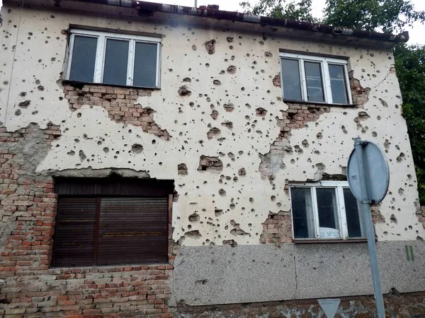 República Croacia Ciudad Vukovar Destrucción Después Los Combates Principios Los —  Fotos de Stock