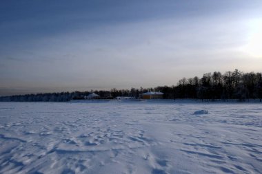 Rusya, Peterhof, Aşağı Park, Karlı kış