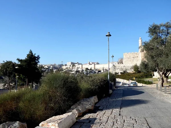 Jerusalem Die Mauern Der Altstadt — Stockfoto