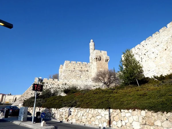 Jerusalem Die Mauern Der Altstadt — Stockfoto