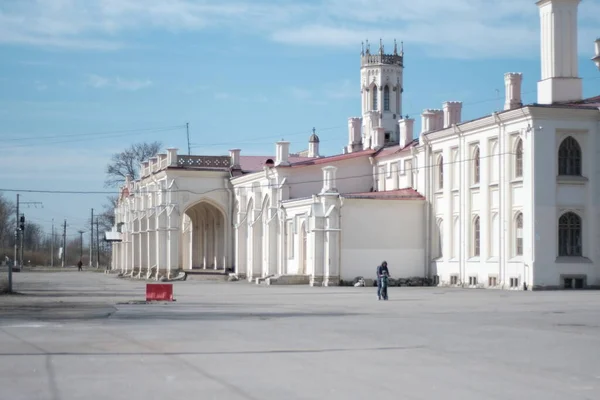 San Pietroburgo Stazione Ferroviaria Novy Peterhof — Foto Stock