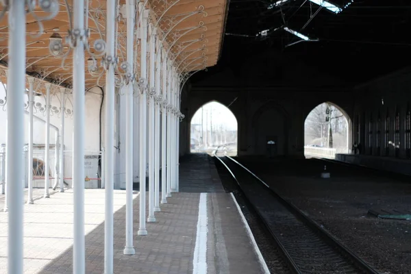 Saint Petersburg Novy Peterhof Railway Station — Stock Photo, Image