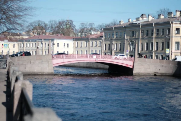 Saint Petersburg Moika River Sunny Day April — Stock Photo, Image