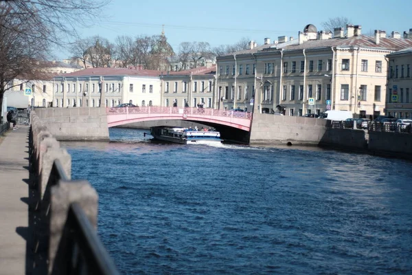 San Petersburgo Río Moika Día Soleado Abril — Foto de Stock