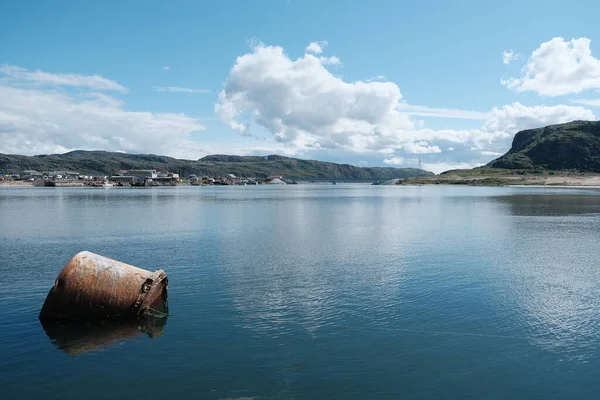 Ακτή Της Θάλασσας Barents Κοντά Στο Χωριό Teriberka Περιοχή Murmansk — Φωτογραφία Αρχείου