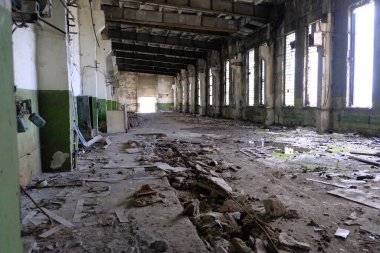 Kola ultra derin bir depo, Murmansk bölgesi, Pechengsky ilçesi, Zapolyarny kasabası yakınlarında harabeler.