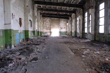 Kola ultra derin bir depo, Murmansk bölgesi, Pechengsky ilçesi, Zapolyarny kasabası yakınlarında harabeler.