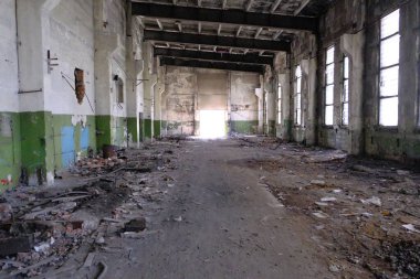 Kola ultra derin bir depo, Murmansk bölgesi, Pechengsky ilçesi, Zapolyarny kasabası yakınlarında harabeler.