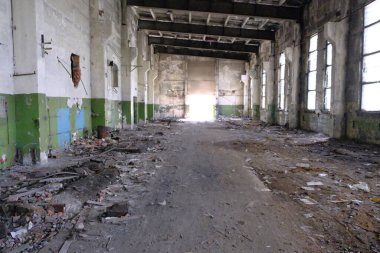 Kola ultra derin bir depo, Murmansk bölgesi, Pechengsky ilçesi, Zapolyarny kasabası yakınlarında harabeler.