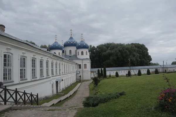 Yuriev Klášter Velikij Novgorod Rusko — Stock fotografie