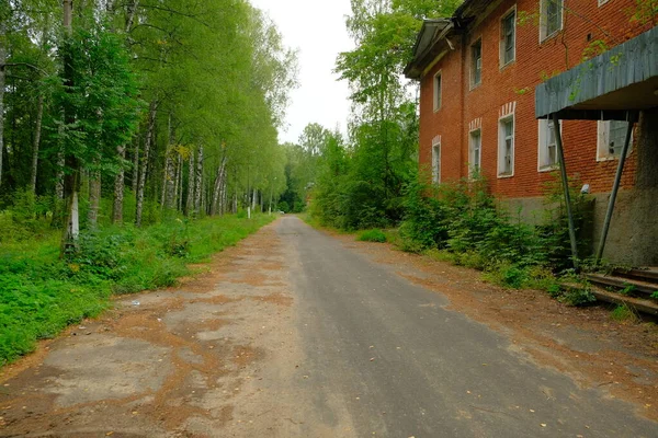 Russland Gebiet Nowgorod Bezirk Nowgorodskij Dorf Nowosselizy Ehemalige Garnison Der — Stockfoto