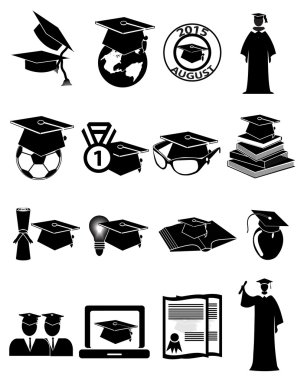 Mezuniyet Icons set