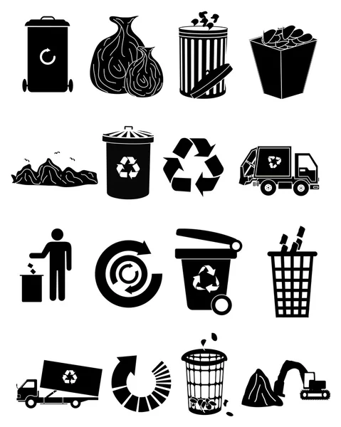 Recycle Icons Set — Stock Vector