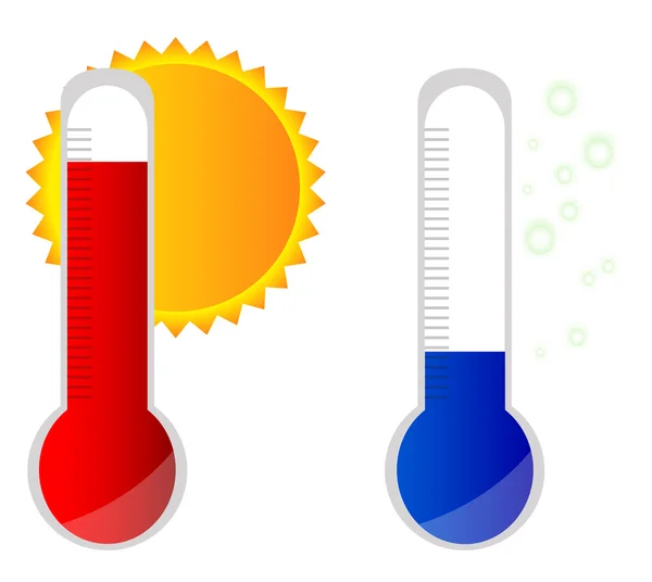 Signos de temperatura — Archivo Imágenes Vectoriales