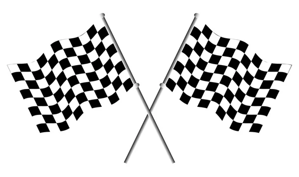 Race vlaggen — Stockvector