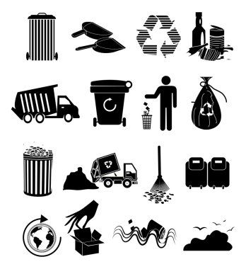 çöp Icons set