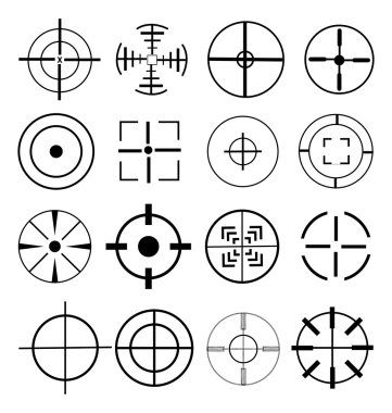 Amaç hedef Icons set