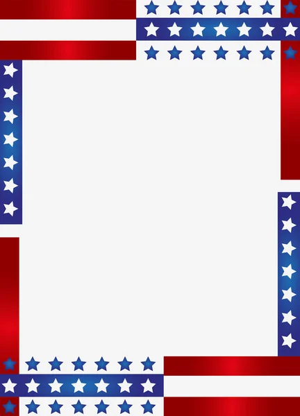 Patriotic Frame border — Stock Vector