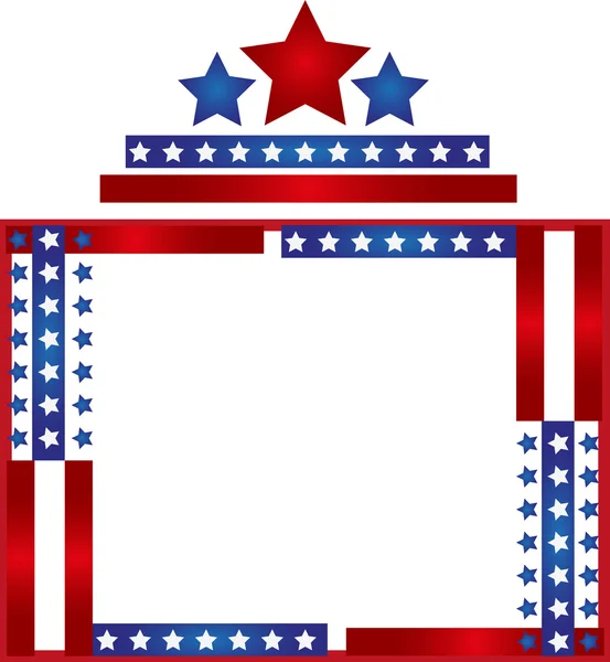 Patriotic Frame border — Stock Vector