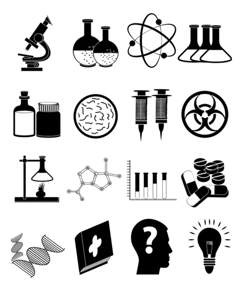 Science icons set — Stock Vector