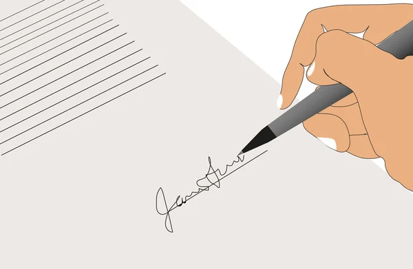 Pisanie ręczne — Wektor stockowy