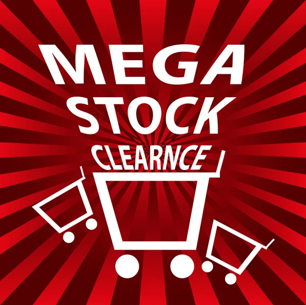 Stock clearance sale background — Stock Vector