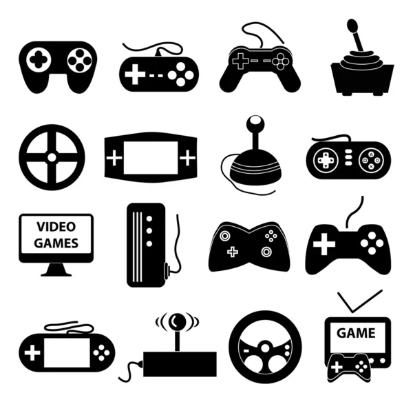 Video game icons set — Stock Vector