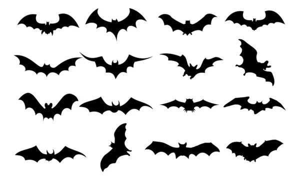 Bats icons set — Stock Vector