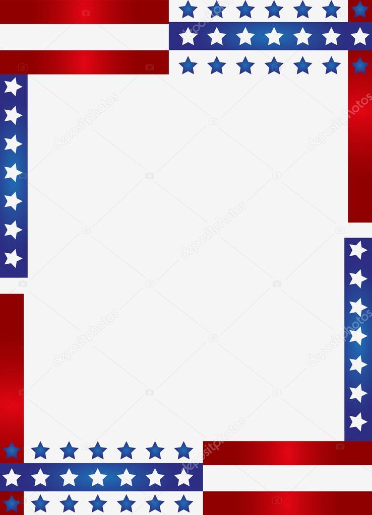 Patriotic Frame border ⬇ Vector Image by © sdp_creations