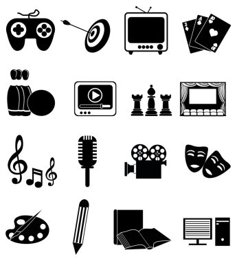 Eğlence Icons set