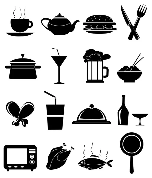 Set de iconos alimentarios — Archivo Imágenes Vectoriales