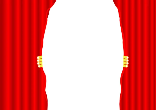 Fondo cortina de teatro — Vector de stock