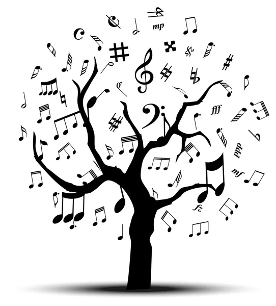 Μουσική δέντρο — Διανυσματικό Αρχείο