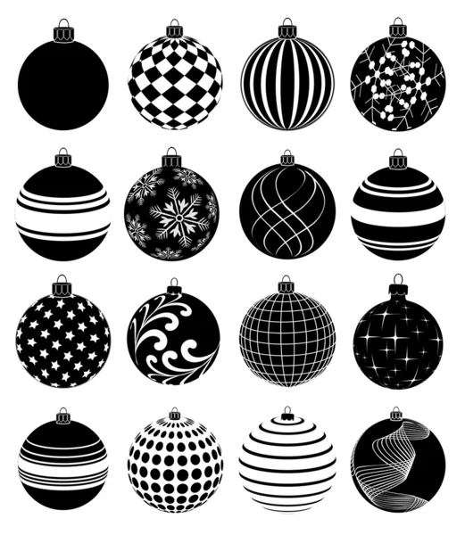 Beyaz arkaplanda izole edilmiş noel topları.