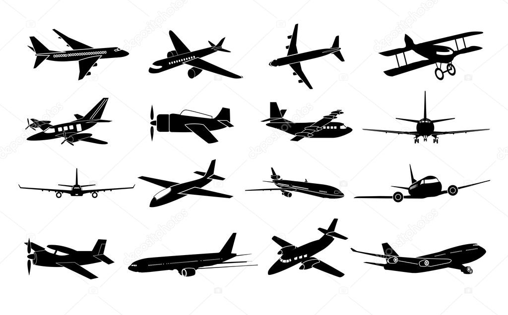 Airplane icons.