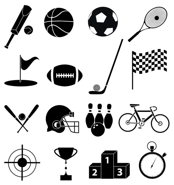 Sports icons set — Stock Vector