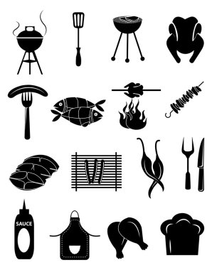 Barbekü Icons set