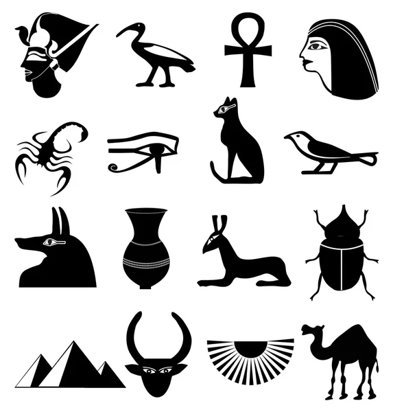 Egypt ikony nastavit — Stockový vektor