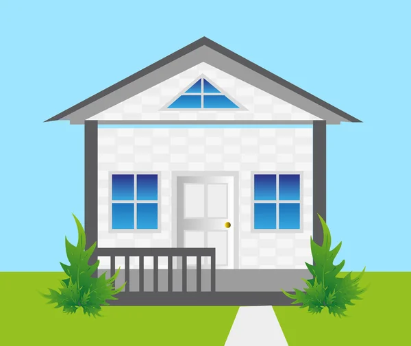 Cool detailed house — Stock Vector