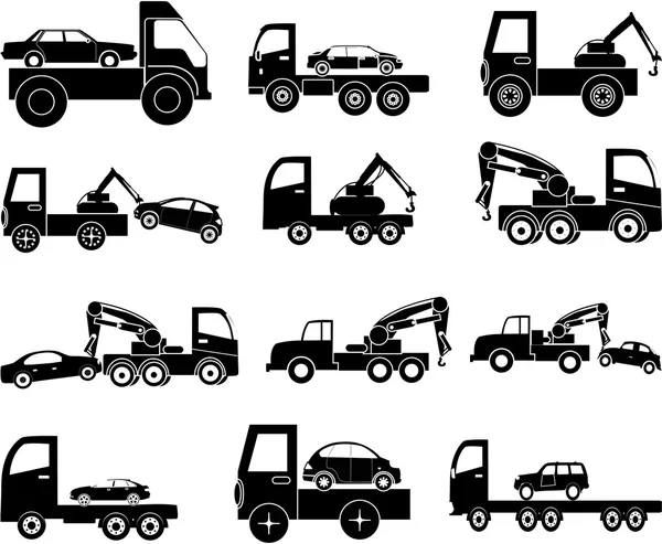 Çekici araçlar Icons set