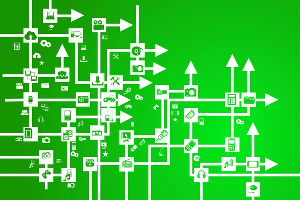 Fundo de mídia digital — Vetor de Stock