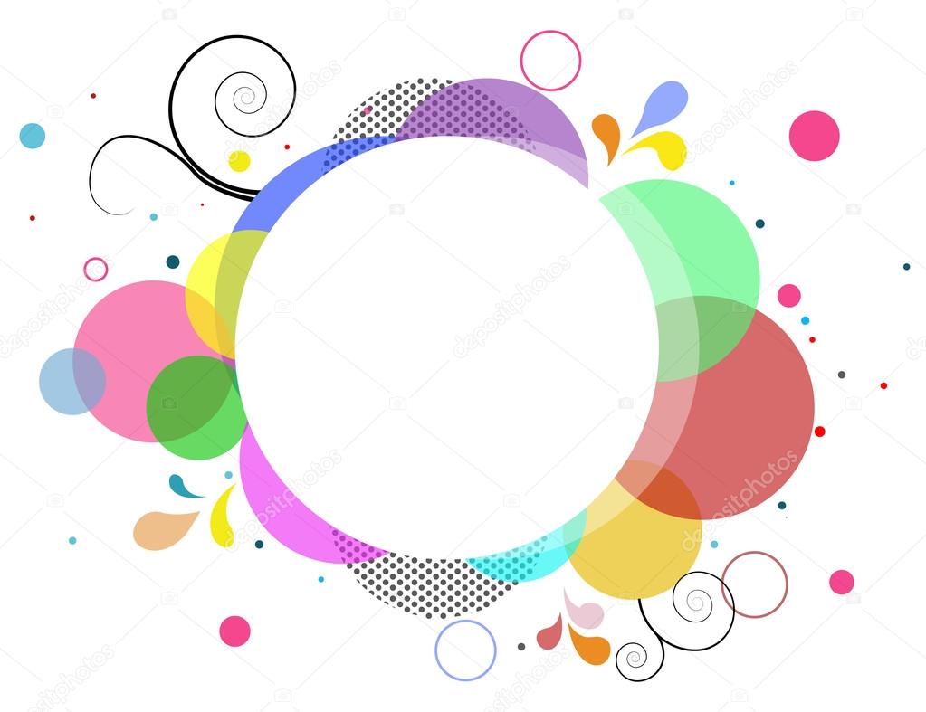 Abstract colorful frame background