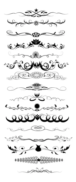 Page decoration Rules set — Stock Vector