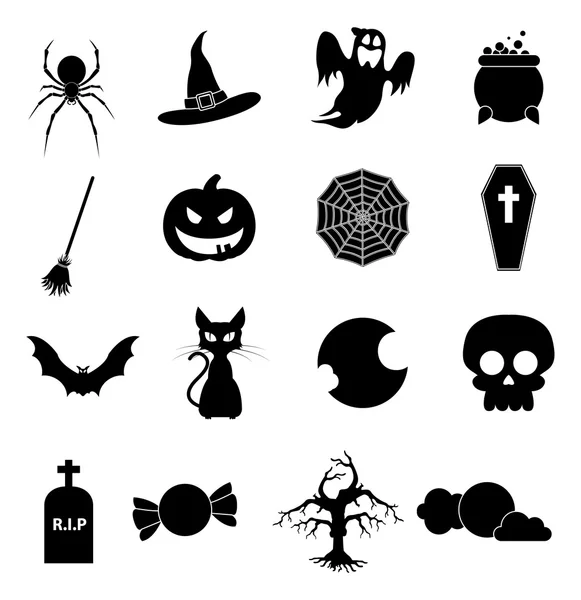 Sada Halloween ikony Stock Ilustrace