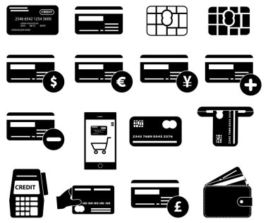 Kredi kartı simgeleri ayarlandı