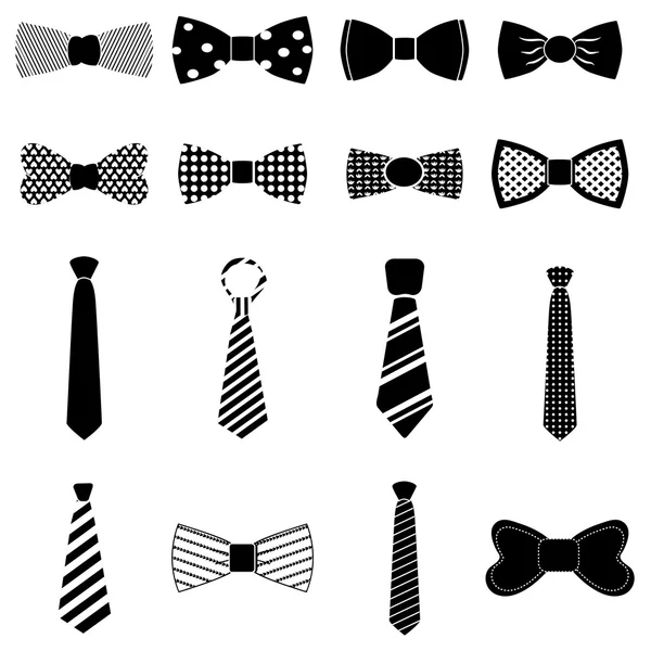 Bow Tie icons set — Stock Vector