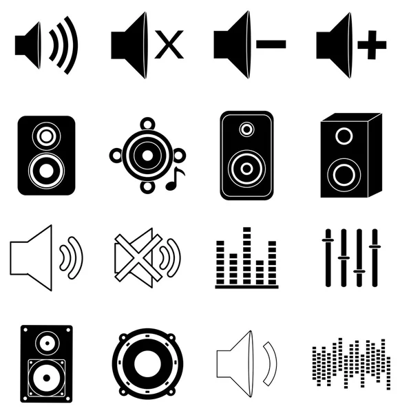 Müzik Icons set sesler