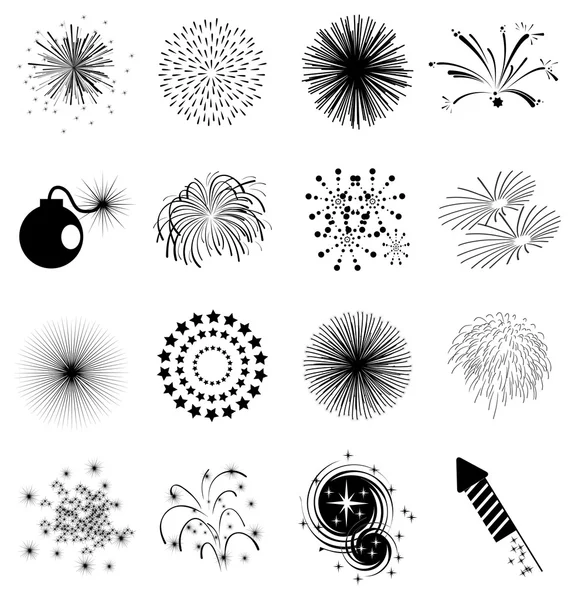 Soubor ikony aplikace Fireworks Stock Ilustrace