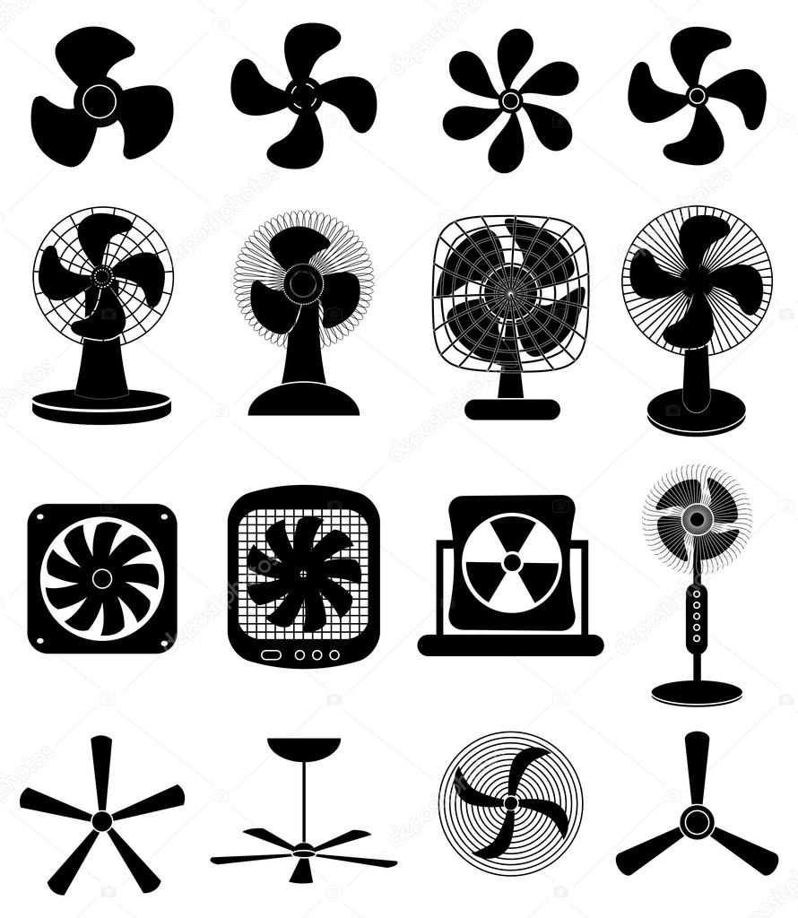 Fans icons set