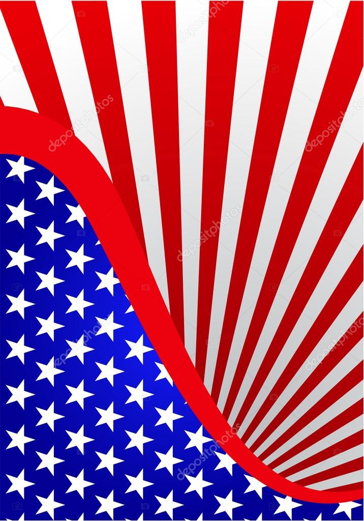Patriotic american flag